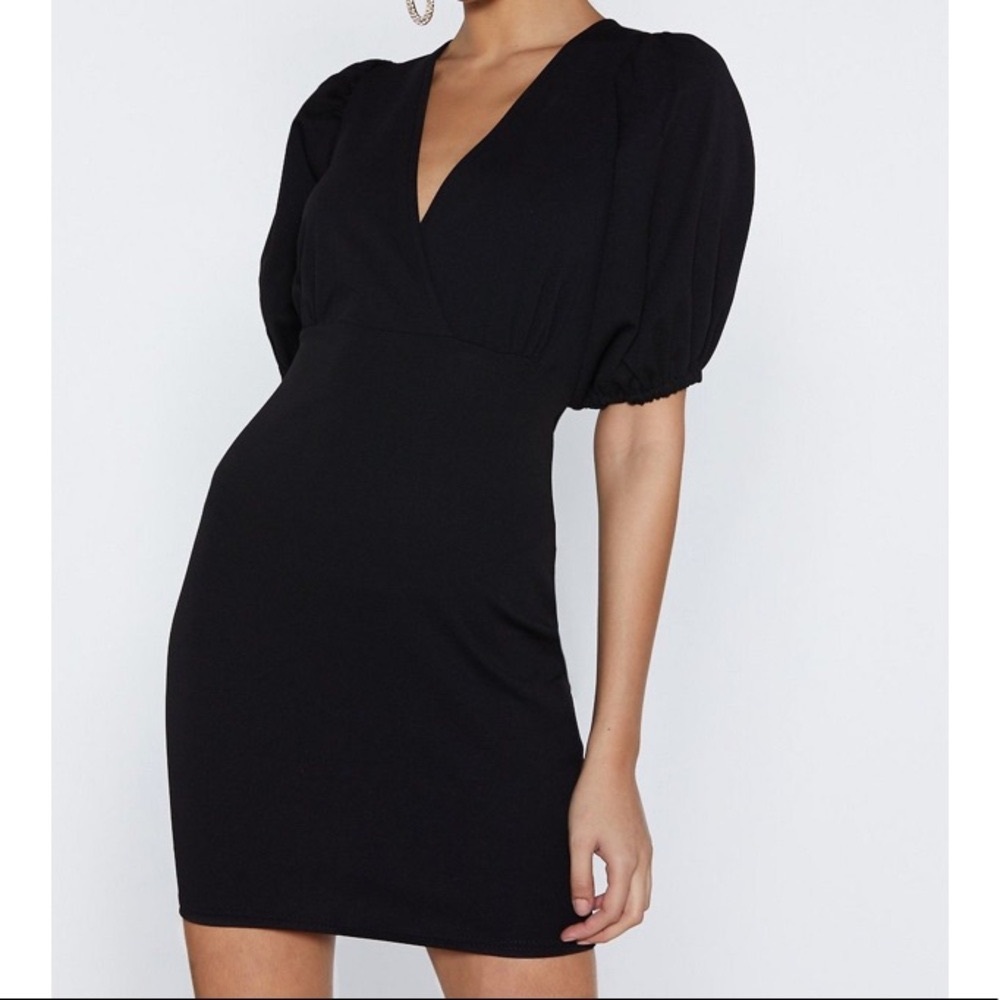 Nasty Gal Puff Sleeve Dress